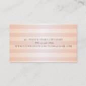 Modern stijlvol strips, Gold Glitter Lijst Visitekaartje (Achterkant)