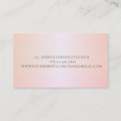 Modern stijlvol strips, Lijst Visitekaartje (Achterkant)