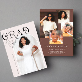 Modern Stijlvol Tijdschrift | Afstudeer Foto Feest Kaart