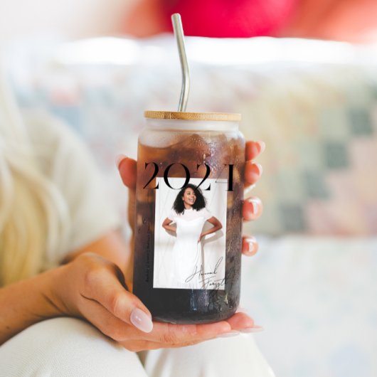 Modern stijlvol tijdschrift | Afstuderen Foto Blikvorm Glas