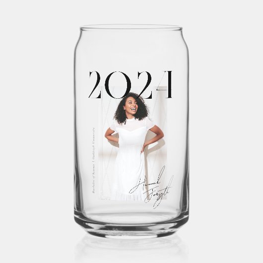 Modern stijlvol tijdschrift | Afstuderen Foto Blikvorm Glas (Voorkant)