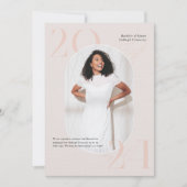 Modern stijlvol tijdschrift | Afstuderen fotofeest Kaart (Voorkant)