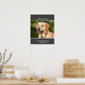 Modern Stijlvol toevoegen Foto Pet Memorial Poster (Keuken)