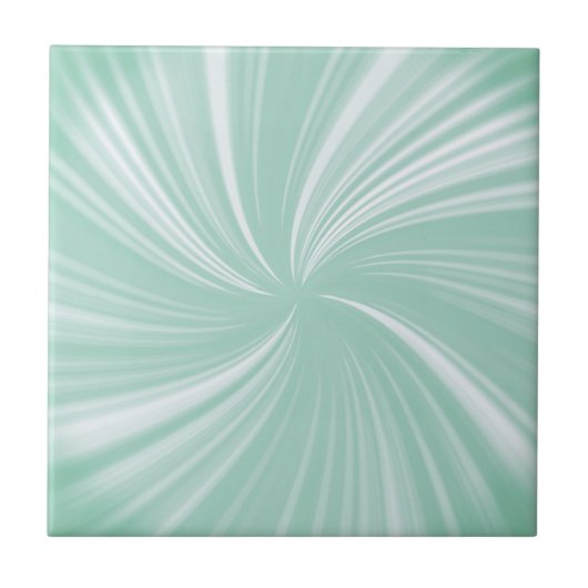 Modern stijlvol Turquoise Pattern Tegeltje (Voorkant)