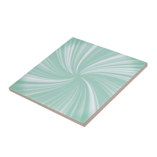 Modern stijlvol Turquoise Pattern Tegeltje (Zijkant)