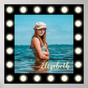 Modern stijlvol, uniek zwart vierkant foto-Lijst Poster