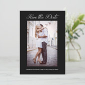 Modern Stijlvol Verloving voor 2-fotoweddenschappe Save The Date (Staand voorkant)