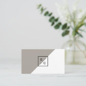 Modern Stijlvol Visitekaartje nr.1 (Staand voorkant)