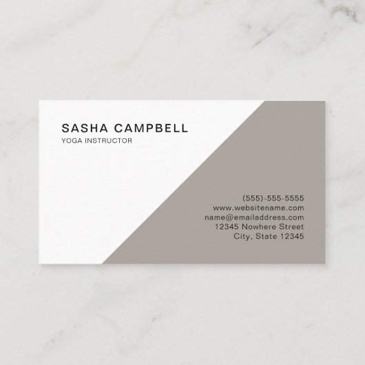 Modern Stijlvol Visitekaartje nr.1 (Achterkant)