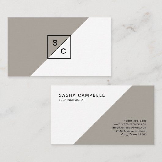 Modern Stijlvol Visitekaartje nr.1 (Voorkant / Achterkant)