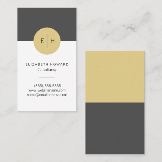 Modern Stijlvol Visitekaartje nr.2 (Voorkant / Achterkant)