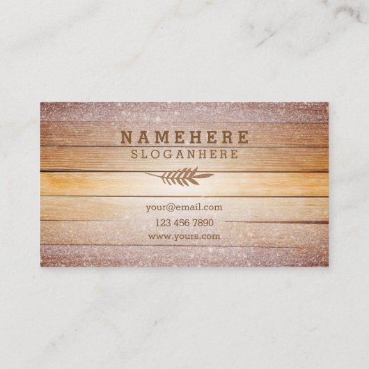 Modern stijlvol Visitekaartje van glitter (Achterkant)