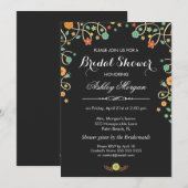 Modern Stijlvol Vrijgezellenfeest met zwarte werve Kaart (Voorkant / Achterkant)