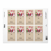 Modern Stijlvol Vrolijk Kerstfeest Kerstman Elf Gi Etiket (Full Sheet)