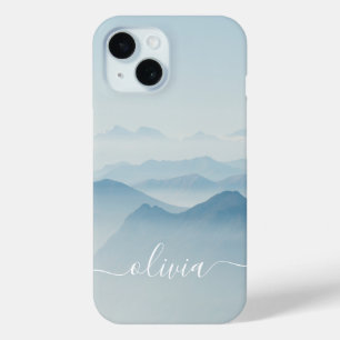 Modern Stijlvol Waterverf Monogram iPhone 15 Case