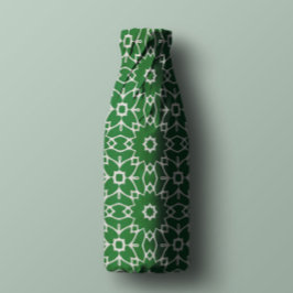 Modern stijlvol wit en groen geometrisch patroon tissuepapier