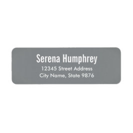 Modern - Stijlvol Zilver- Retouradreslabel Etiket