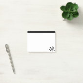 Modern stijlvol zwart en wit post-it® notes (Kantoor)