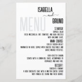 Modern, stijlvol zwart gepersonaliseerd huwelijksm (Voorkant)