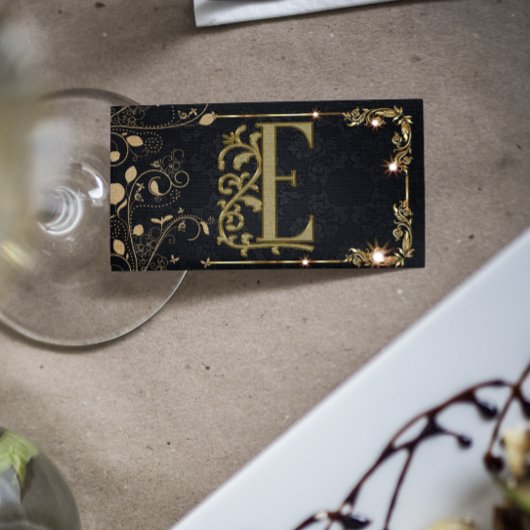 Modern stijlvol, zwart | Gold Professional Visitekaartje