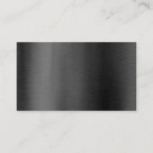 Modern stijlvol, zwart, grijs visitekaartje (Achterkant)