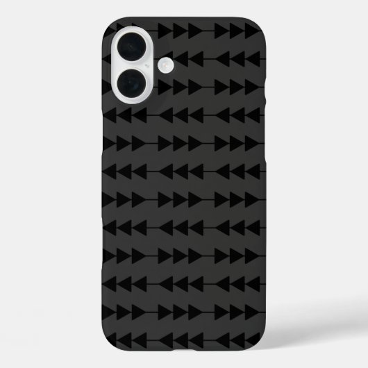 Modern & Stijlvol Zwart Hangende Driehoeken op Smo Case-Mate iPhone Case (Achterkant)