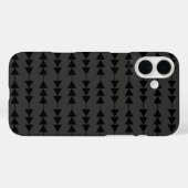 Modern & Stijlvol Zwart Hangende Driehoeken op Smo Case-Mate iPhone Case (Achterkant (horizontaal))