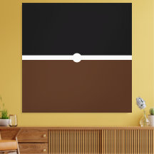 Modern stijlvol zwart wit cacao bruin kleurenblok