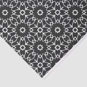 Modern stijlvol zwart-wit geometrisch patroon tissuepapier (Detail)