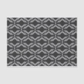 Modern stijlvol zwart-wit geometrisch patroon tissuepapier (Voorkant)