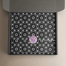 Modern stijlvol zwart-wit geometrisch patroon