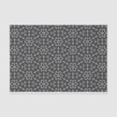 Modern stijlvol zwart-wit geometrisch patroon tissuepapier (Voorkant)