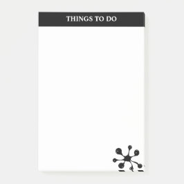 Modern stijlvol zwart-wit post-it® notes