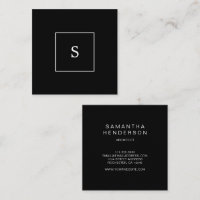 Modern stijlvol zwart-wit professioneel monogram