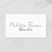 Modern stijlvol zwart wit, professionele foto visitekaartje (Voorkant)