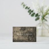 Modern stijlvol zwart-wit visitekaartje (Staand voorkant)