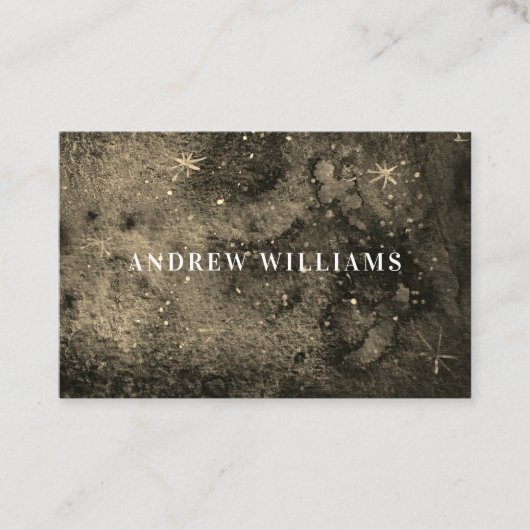 Modern stijlvol zwart-wit visitekaartje (Voorkant)