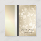 Modern Stijlvolle Bokeh Geometric, Striped Vierkante Visitekaartje (Voorkant)