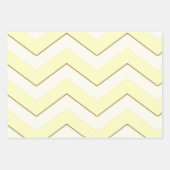 Modern Stijlvolle Chevon Stripe Geel Paars Inpakpapier Vel (Voorkant 2)