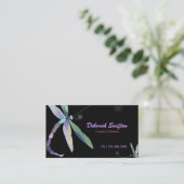 Modern stijlvolle dragonfly Designer Visitekaartje (Staand voorkant)