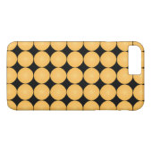 Modern stijlvolle gele pokadot Case-Mate iPhone case (Achterkant (Horizontaal))
