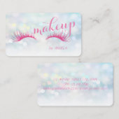 Modern stijlvolle, kleurrijke bokeh, Faux Lashes Visitekaartje (Voorkant / Achterkant)