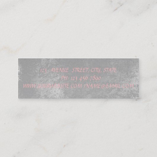 Modern Stijlvolle Professiona, Lashes Mini Visitekaartje (Achterkant)