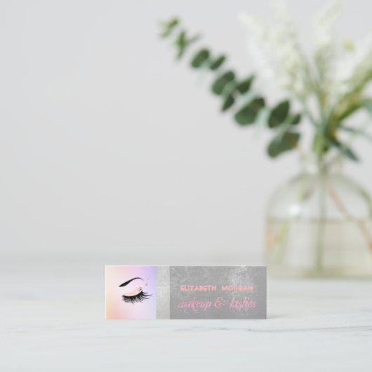 Modern Stijlvolle Professiona, Lashes Mini Visitekaartje (Staand voorkant)