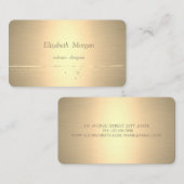 Modern stijlvolle professional, Gold Stripes Visitekaartje (Voorkant / Achterkant)