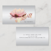Modern stijlvolle professional, make-up, Lotus Visitekaartje (Voorkant / Achterkant)