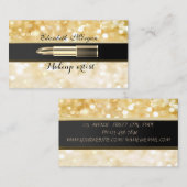 Modern stijlvolle professional - Makeup-lipstick Visitekaartje (Voorkant / Achterkant)