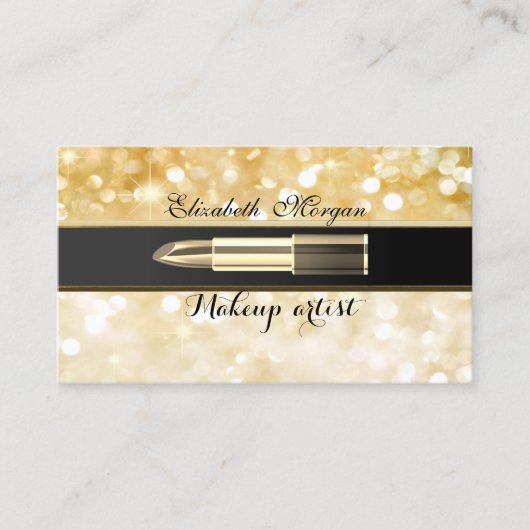 Modern stijlvolle professional - Makeup-lipstick Visitekaartje (Voorkant)