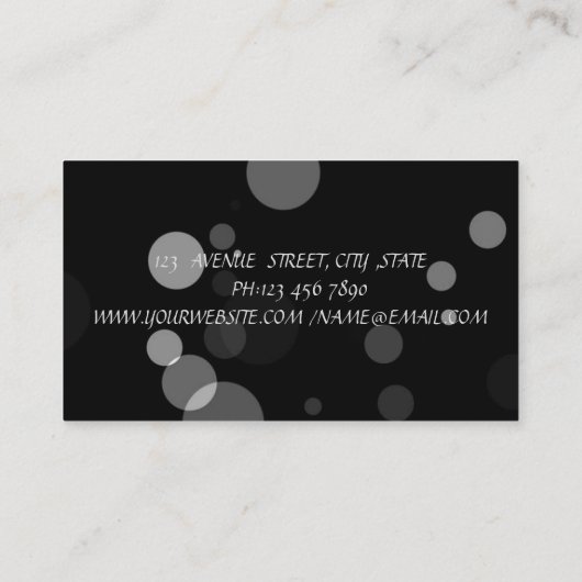 Modern stijlvolle professional - Makeup-lipstick Visitekaartje (Achterkant)