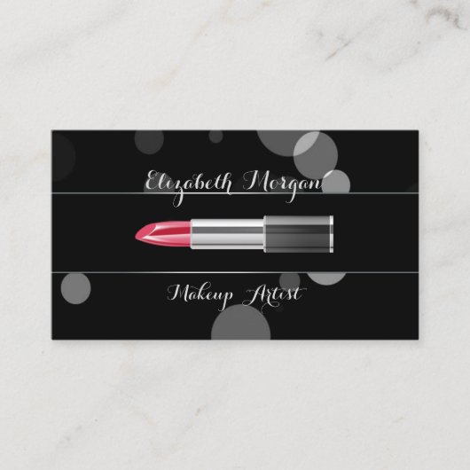Modern stijlvolle professional - Makeup-lipstick Visitekaartje (Voorkant)